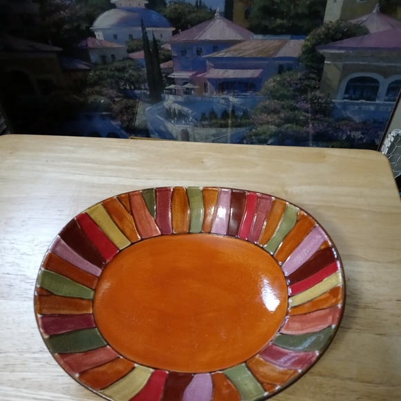 🍜🍤PIER 1 WAVY STRIPE CERAMIC DISH🍕🍱BUNDLE AND SAVE PLENTY!!!🍉🍓 - Picture 5 of 10